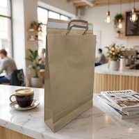 Sac en papier express résistant aux déchirures pour le commerce électronique, pochette d'expédition imperméable grande capacité avec poignée plate