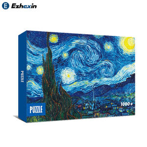 Film tactile pour carte bleue, puzzle artisanal de 1000 pièces, la nuit éblouissante à <span class=keywords><strong>Paris</strong></span>, jeux de puzzle de luxe pour enfants et adultes - Product Image 5