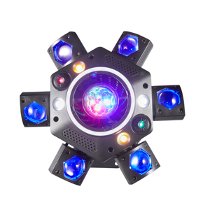 Nóng bỏng đến sáu ít Vực Thẳm mini mô hình LED vũ trang Disco Stage đèn laser RGBW và ấm trắng cho DJ và công viên chủ đề sử dụng - Product Image 1