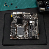 PCWINMAX H310 LGA1151 Mini ITX Motherboard DDR4 32GB M.2 NVMe OEM ODM untuk Digital Signage Thin Client Embedded PC