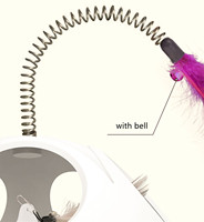 Nouveau design 2025 : Bâton de chat automatique rétractable à ressort avec ventouse, jouet rotatif pour animaux de compagnie avec ventouse pour creuser des trous