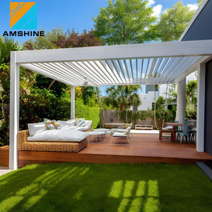 Pergola en aluminium robuste, toit à lames orientables électrique imperméable, couverture de patio pour jardin <span class=keywords><strong>et</strong></span> <span class=keywords><strong>terrasse</strong></span>, gazebo, pavillon - Product Image 4