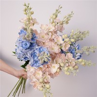 Nouvelle Arrivée 2026 – Fleurs Artificielles de Delphinium en Soie pour Décoration Maison et Mariage