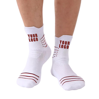 DESIGN GRATUIT & MOCK-UP Chaussettes de sport de plein air respirantes à séchage rapide Chaussettes de course avec logo personnalisé Chaussettes de basket-ball athlétiques personnalisées