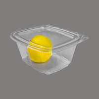 Duurzame, hoge kwaliteit rechthoekige plastic clamshell verpakkingen voor de distributie en bezorging van kant-en-klare maaltijden in supermarkten.