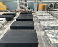 Usine chinoise, table basse en marbre noir mat, table basse en marbre Nero Marquina pour salon, design moderne
