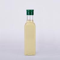 Bouteille carrée en plastique PET de 250 ml, impression d'étiquettes, contenants pour huile de palme/huile d'olive/huile de noix de coco