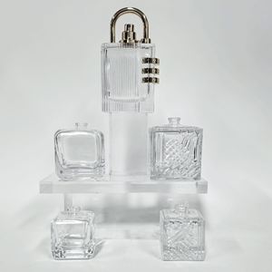 Luxury 30ml Clear Glass <b>Perfume</b> <b>Atomizer</b> Bottle High Quality Pump Sprayer Empty 50ml 100ml Bottle Service MOQ 100pcs - Product Image 4