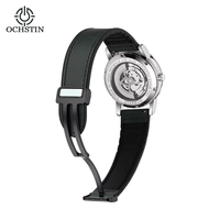 OCHSTIN – montre automatique pour hommes, mouvement mécanique, calendrier, étanche, bracelet en cuir lumineux, boucle magnétique