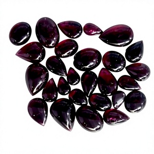 Vente en gros au meilleur prix rubis naturel tourmaline légère pierres précieuses en vrac couleur rouge à facettes semi-précieuse poire cabochon forme toutes tailles - Product Image 2