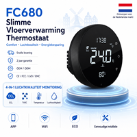Termostato Inteligente con Wifi para Caldera de Gas y Calefacción por Suelo Radiante Eléctrica de Bajo Consumo para Sala de Estar