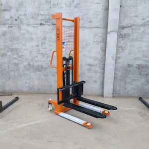 20241ton 2000kg Manual Lift Truck Hydraulic Stacker Trolley Hand <b>Forklift</b> Hand - Product Image 1