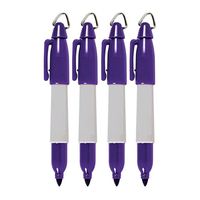 Marqueur permanent miniature en plastique à pointe fine, encre indélébile noire, personnalisable avec logo, pour usage intensif