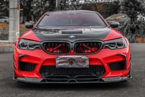 ตัวแยกลิ้นหน้าคาร์บอนไฟเบอร์,สำหรับ BMW F90 M5 Lci ก่อน Lci กันชนหน้าแบบเอ - Product Image 3
