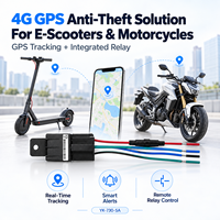 Traceur GPS 4G+2G pour trottinettes électriques et motos, antivol, suivi en temps réel, coupure d'alimentation à distance, alarme de vibration