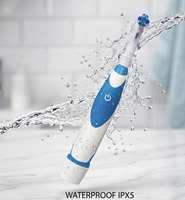 Brosse à dents rotative-oscillante KALWEL pour adultes, poils en nylon doux, étanche IPX5, 6000 tr/min, 2 modes, blanchiment des dents, 45 jours