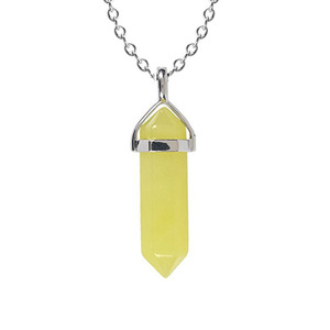 Caldo di vendita Al <span class=keywords><strong>Quarzo</strong></span> Pendenti Delle Collane Dell'annata di Pietra Naturale Proiettile <span class=keywords><strong>Collana</strong></span> di Cristallo Per Le Donne Gioielli N98221 - Product Image 5