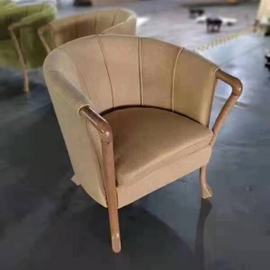 Upholstered Living Room <b>Chair</b> <b>Yellow</b> Green Solid Wood Frame Comfortable Seating For Elderly Home Use - Product Image 2