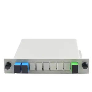 סיבים אופטיים PLC מפצל LC מחבר 1x4 1x8 1x16 1x32 SC UPC SC APC תומך ב-FTTH EPON GPON LGX סוג קלטת שימוש ברשת