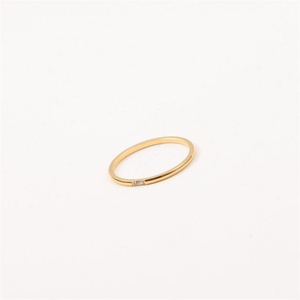 Anillos de Dedo de Zirconia Chapados en Oro, Joyería para Mujer, Anillos con Dijes, Joyería que No se Deslustra - Product Image 2