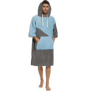 Séchage rapide pour la commodité Serviette <span class=keywords><strong>Poncho</strong></span> de <span class=keywords><strong>surf</strong></span> Serviette de plage pliable douce et confortable lavable en machine - Product Image 5