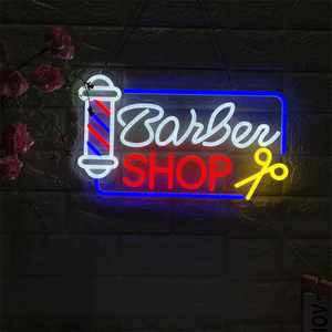 ไฟนีออน LED แบบกำหนดเอง พร้อมออกแบบฟรี กันน้ำ IP65 แสงวอร์มไวท์ ปรับความสว่างได้ เหมาะสำหรับตกแต่งร้านตัดผม ติดผนังได้ - Product Image 4