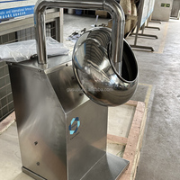 Nouvelle machine à enrober le chocolat multifonctionnelle, capacité 5-10 kg, alimentation électrique, garantie 1 an, pour usine de snacks à base de soja