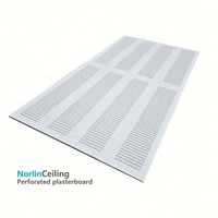 Panneau de plâtre perforé insonorisant pour plafond suspendu 4x8 pieds, designs sans joint avec panneau acoustique. Construction