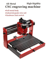 Machine de gravure et de découpe CNC de bureau entièrement métallique à 3 axes avec rails carrés de haute précision LY 3020 Plus 500W pour le travail du bois, du PVC et des circuits imprimés