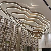 Lampes de terrasse en profilé aluminium rond - Taille moyenne LED avec installation facile pour hôtels, clubs, salles de banquet et villas