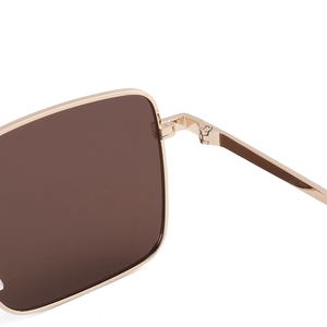 Unisex Rectangle Sunglasses Full Rim Metal Frame Green Lenses UV400 Protection Beach Customized Brand Outdoor Activities Adult - Product Image 6
