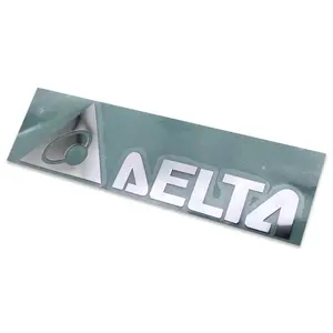 Personalizado collar níquel Placa de logotipo de la marca etiqueta de metal