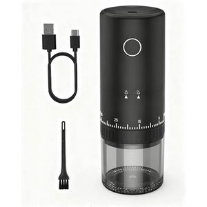 Small Cordless <b>Mini</b> Ceramic Coffee Bean <b>Grinder</b> Portable USB Electric Rechargeable for Hotel Use - Product Image 1