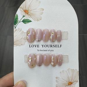 Uñas Postizas <span class=keywords><strong>de</strong></span> Cobertura Completa <span class=keywords><strong>para</strong></span> Niñas, Color Rosa Encantador, Uñas Falsas <span class=keywords><strong>para</strong></span> Niñas Pequeñas, <span class=keywords><strong>Venta</strong></span> al por Mayor - Product Image 2