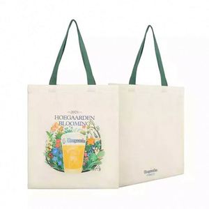 Bolsa de Tela Ecológica Reciclada Natural con Cremallera y Logotipo Personalizado, Impresión a Todo Color - Product Image 1