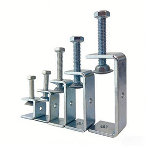 Serre-joint en C robuste <span class=keywords><strong>à</strong></span> tête hexagonale en acier galvanisé pour le travail du bois, la soudure, le travail des métaux et la fixation en construction - Product Image 6