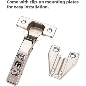 Full Overlay <b>Soft</b> <b>Close</b> <b>Cabinet</b> <b>Hinges</b> <b>for</b> <b>Kitchen</b> <b>Cabinets</b> 105 Face Frame Concealed <b>Cabinet</b> Door <b>Hinge</b> 3 Way Adjustabili - Product Image 2