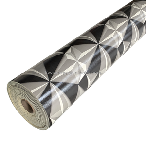 <span class=keywords><strong>Rouleau</strong></span> de revêtement de sol <span class=keywords><strong>en</strong></span> PVC éponge linoléum à motif quadrillé noir et blanc - Product Image 3