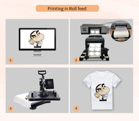 (Promosi Besar) DOM Printer Dtf Film L1800 Harga Termurah 32Cm Baru untuk Mesin Cetak Kaus Transfer Panas