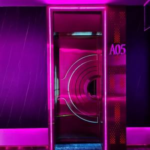 Porte de salle privée KTV insonorisée et ignifuge, design postmoderne en acier inoxydable, lumineuse, pour salle de karaoké, sur mesure - Product Image 4