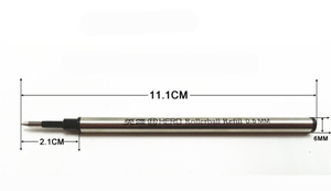 111Mm Kim Loại Đen Ký Bút Nạp Lại 0.5Mm 0.7Mm Đầu Ren Đầu Mịn - Product Image 4