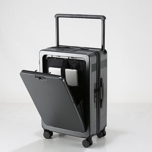 하이 퀄리티 TSA 승인 PC 알루미늄 프레임 여행 가방 와이드 풀 다기능 구획 제동/충격 흡수 휠 - Product Image 1