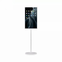 Téléviseur Android 12 NFC 32 pouces sur pied avec écran LCD et caméra AF 5MP pour magasins de détail, ascenseurs et usage éducatif
