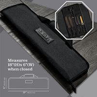 Tas Pouch Zipper Profesional untuk Menyimpan Pisau Koki Heavy Duty dengan Kapasitas 150LB dan 10-14 Kantong
