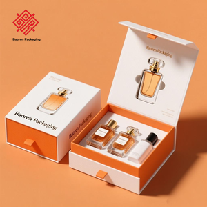 Boîte cadeau de parfum Baoren Hotsell Logo personnalisable Boîtes d'emballage en carton de qualité supérieure pour parfums cosmétiques avec doublure en éponge - Product Image 5