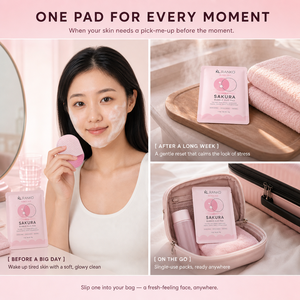 Almohadillas Limpiadoras Faciales OEM Personalizadas con Flor <span class=keywords><strong>de</strong></span> Cerezo y Centella Panthenol, Doble Cara, Espumosas, Calmantes, para <span class=keywords><strong>un</strong></span> Aspecto Radiante, Productos <span class=keywords><strong>de</strong></span> Belleza para el Cuidado Facial - Product Image 5