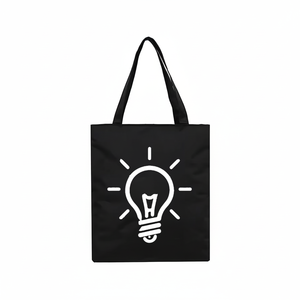 Bolsas de Compra de Lona de Algodón 100% Reutilizables y Ecológicas, Marca COTTON VOYAGE, Patrón Geométrico, Correa para el Hombro, Logotipo y Etiqueta Personalizados - Product Image 1