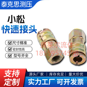 Komatsu <b>Quick</b> <b>Connector</b> For Pressure Testing Hydraulic Pump Excavator Test 1/2 Inch With Chain And Cap - Product Image 5