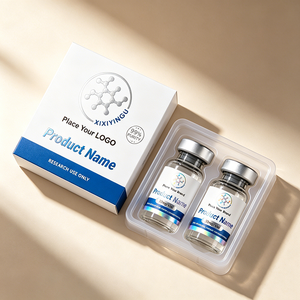 Etiquetas <span class=keywords><strong>Láser</strong></span> Holográficas Plateadas Personalizadas para Cajas, Botellas de Péptidos de 3ml/5ml/10ml, Resistentes al Agua y al Calor, Alta Viscosidad, para Alimentos - Product Image 1