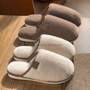 High Quality Winter Fluffy Plush Designer <b>Slippers</b> Platform <b>Mules</b> Furry <b>Slippers</b> Shoes Indoor Home Fur <b>Slippers</b> for Women - Product Image 1